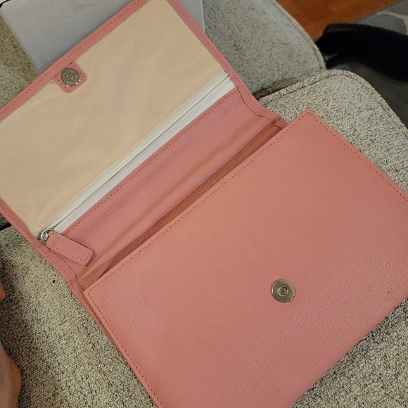 #Sabika #Trifold Pink #Travel #Jewelry #Organizer Faux #Leather #NWOT - Picture 4 of 16